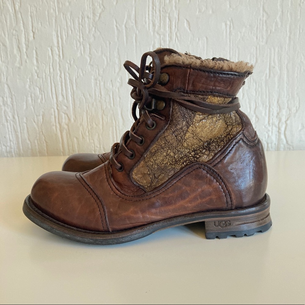 UGG Dark Brown Calvina Boots Size 6.5